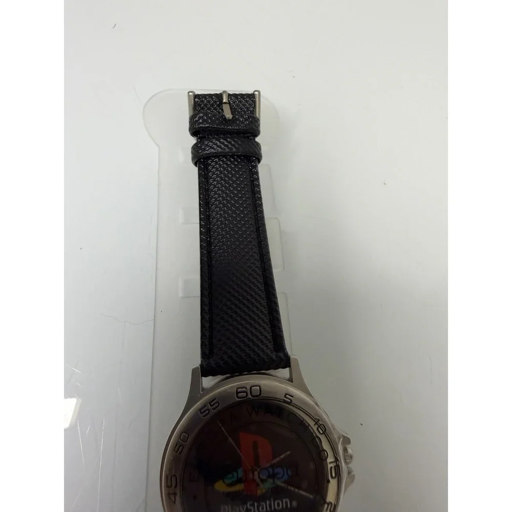 Vintage 90's Sony PlayStation Promotional Watch With Case Europa New Black Dial